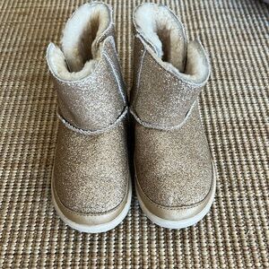 Gold Sparkle Boots